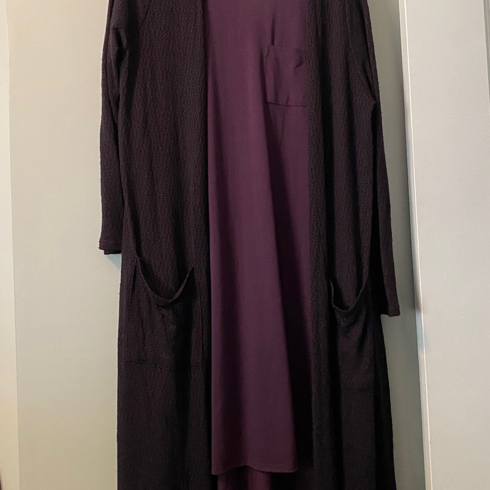 Dress, matching long sweater